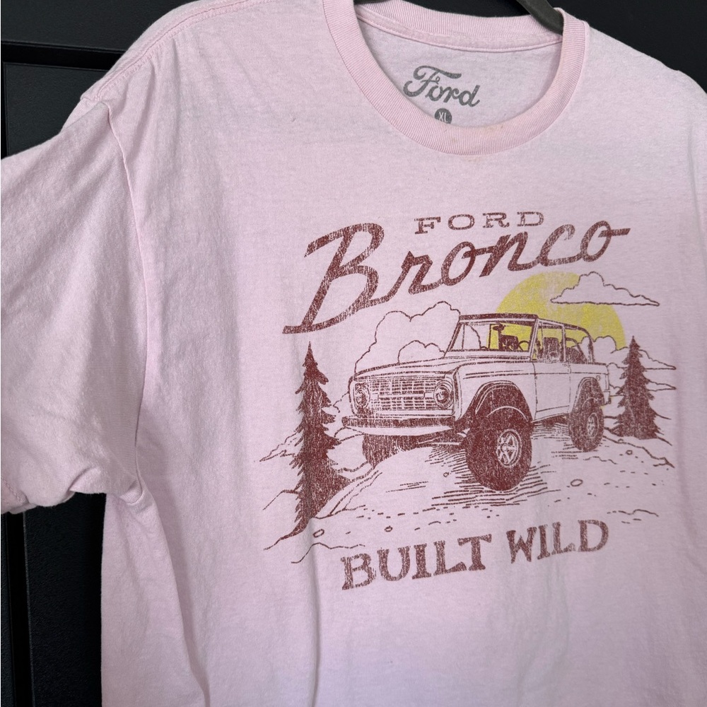 Ford Bronco Pink Graphic T-Shirt